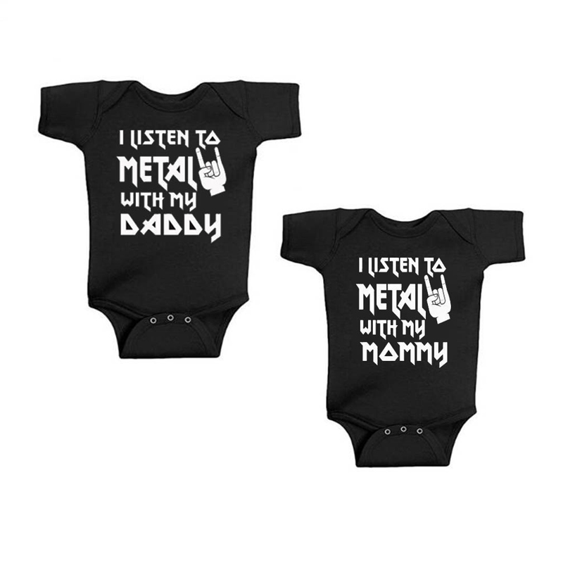 Baby Clothing Outlet - Saya Mendengarkan Logam dengan My Daddy