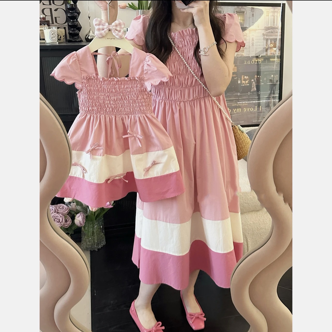 Baby Clothing For Summer - Gaun Smock sesuai ibu dan anak