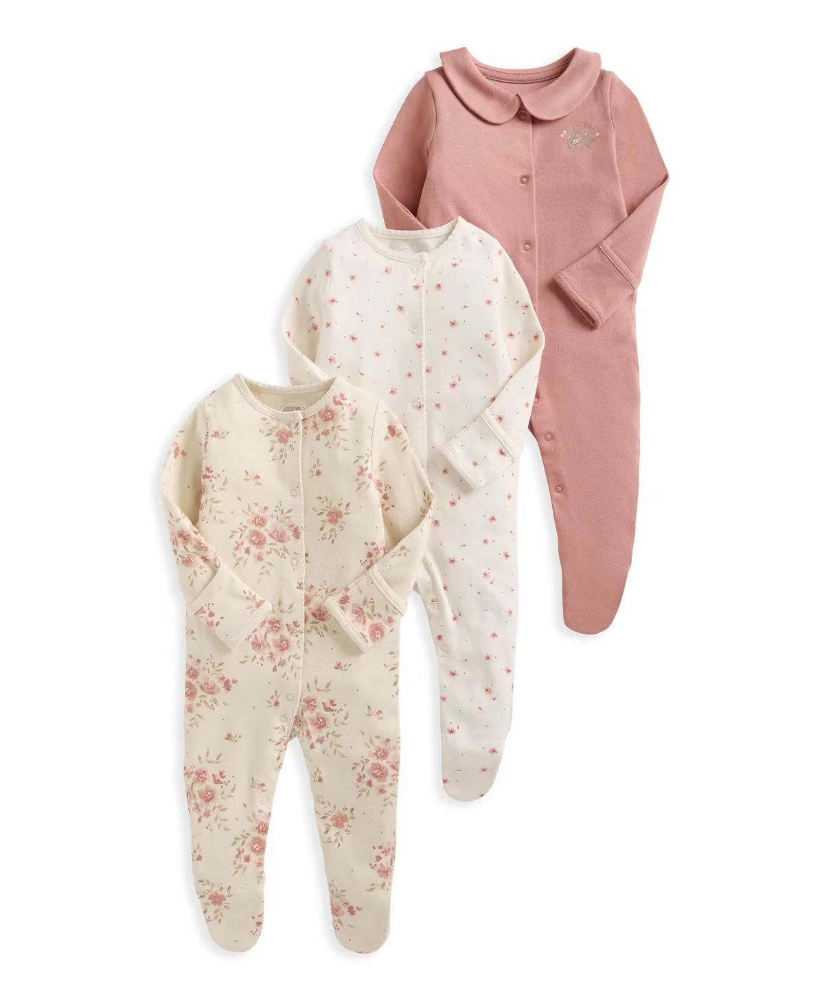 3 Buah/Lot Baju Bayi Katun Bar - Baby Clothing Outlet ulasan dan harga
