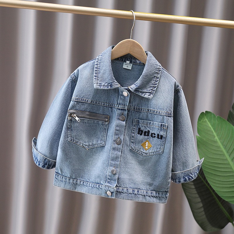 Jaket Denim Anak Bayi Gaya Luc - Baby Clothing Boy ulasan dan harga