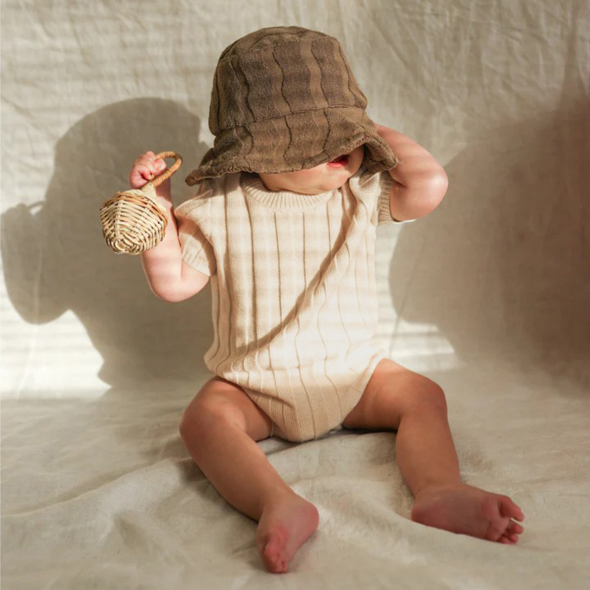 Bodysuit Rajutan Lengan Pendek - Baby Clothing Outlet ulasan dan harga