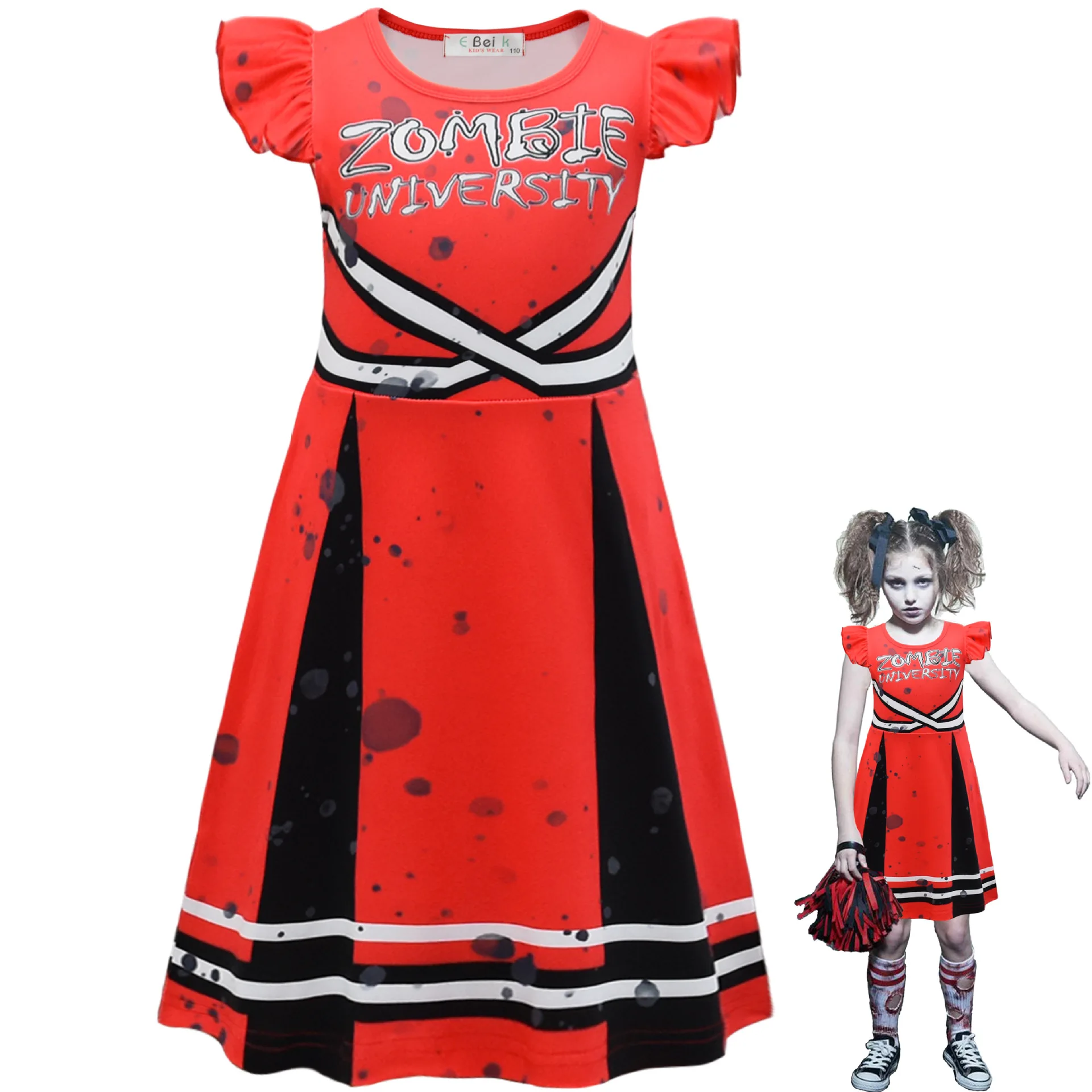 New Grils Dress Zombies 2 Cosp - Baby Clothing Unit ulasan dan harga